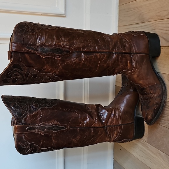 Johnny Ringo Shoes - Women's Johnny Ringo Puma Brown 15" Boots JRS806-14 Womens 8.5